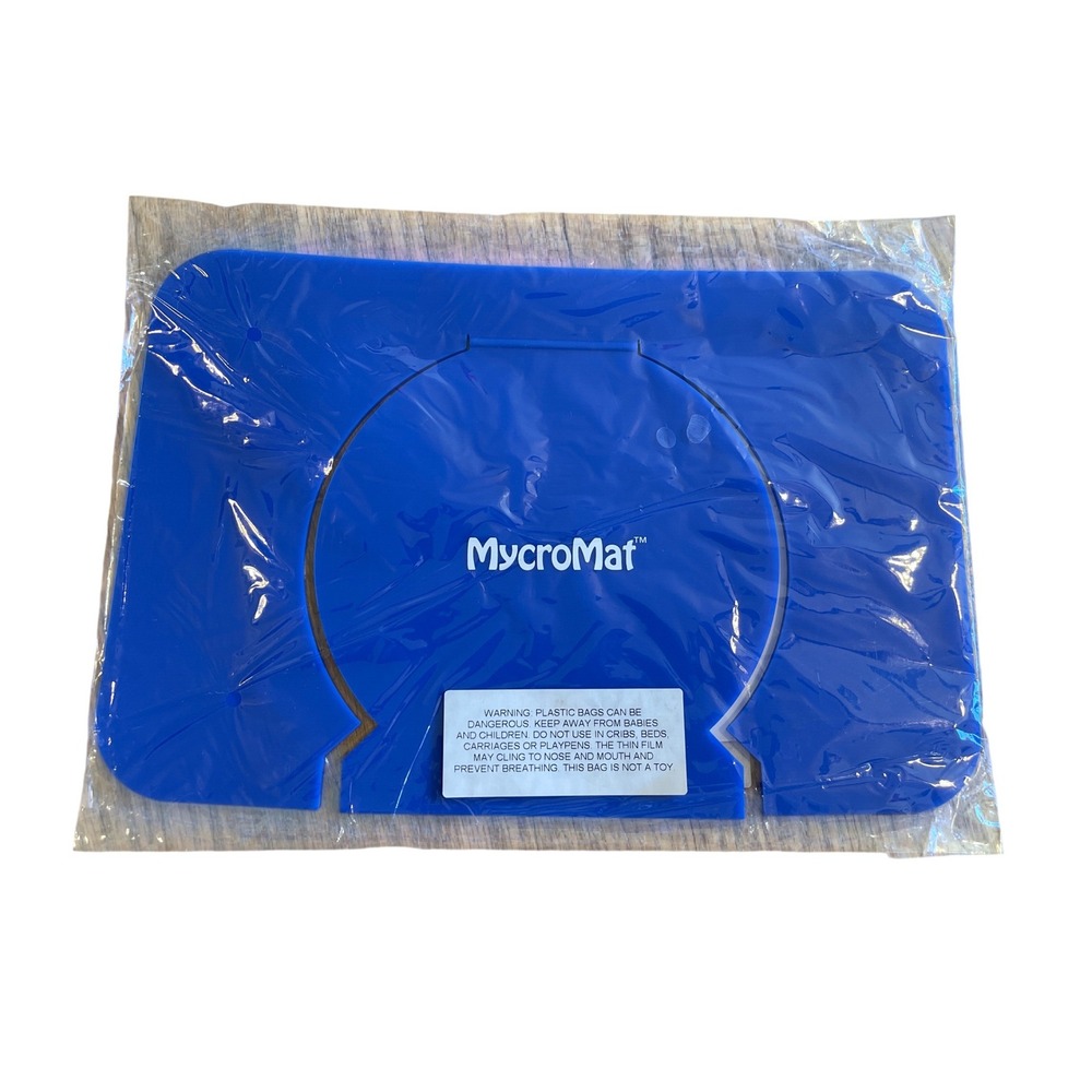 MycroMat Silicone Insulated Microwave Mat Placemat Blue Heat Resistant Hot Pad